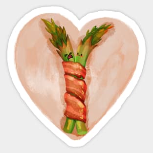 True love is in bacon Sticker
